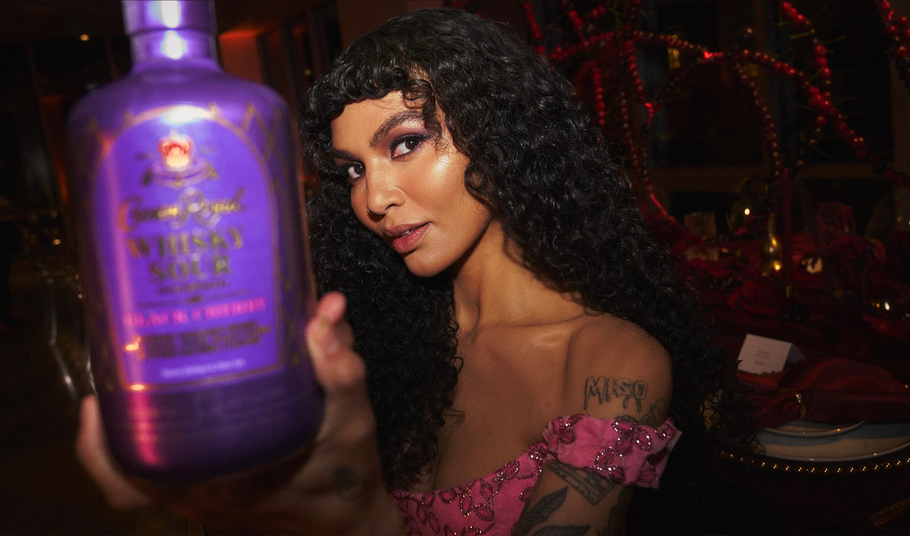 Sophia Roe at the Crown Royal table